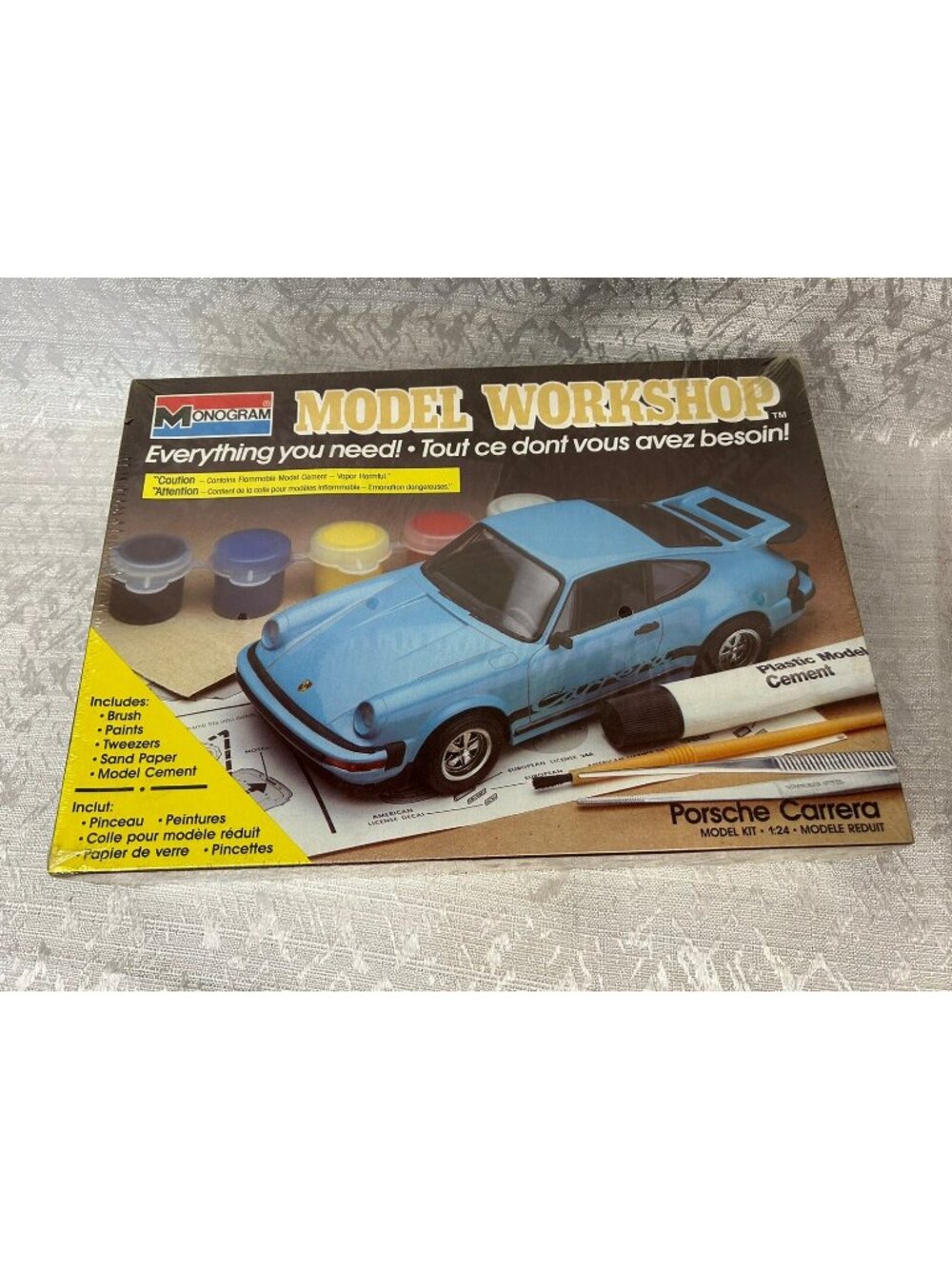 Porsche Carrera Model Workshop 1/24 Monogram model kit 1989  New, Sealed Rare